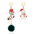 Shangjie OEM Christmas 2021 Gift Fashion Bijoux Boucle d&#39;oreille Boucles d&#39;oreilles irrégulières pour femmes Boucles d&#39;oreilles de Noël de Noël uniques